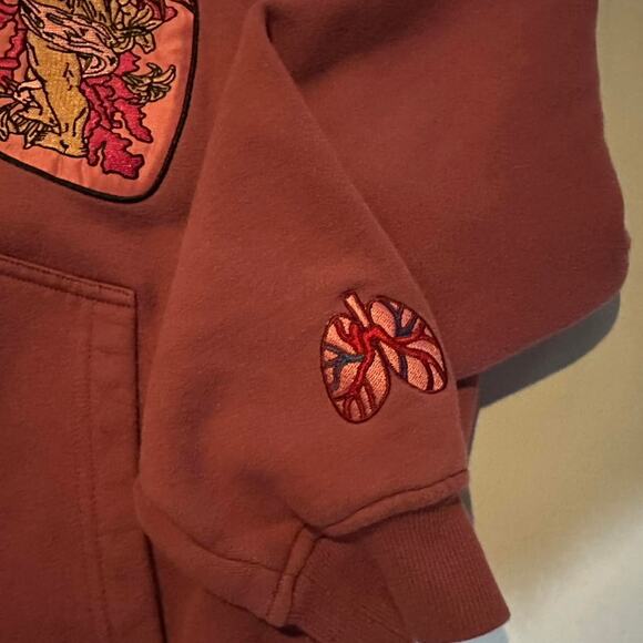 Pink/Mauve Graf & Wu High-End Designer Hoodie - Picture 7 of 7